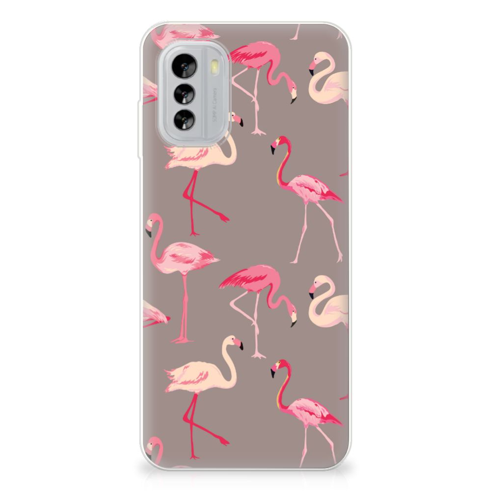 Nokia G60 TPU Hoesje Flamingo