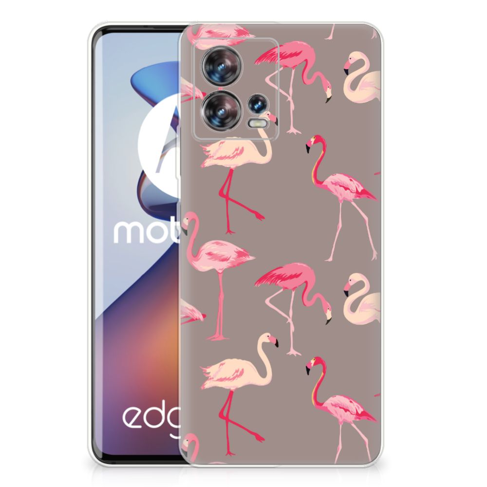 Motorola Edge 30 Fusion TPU Hoesje Flamingo