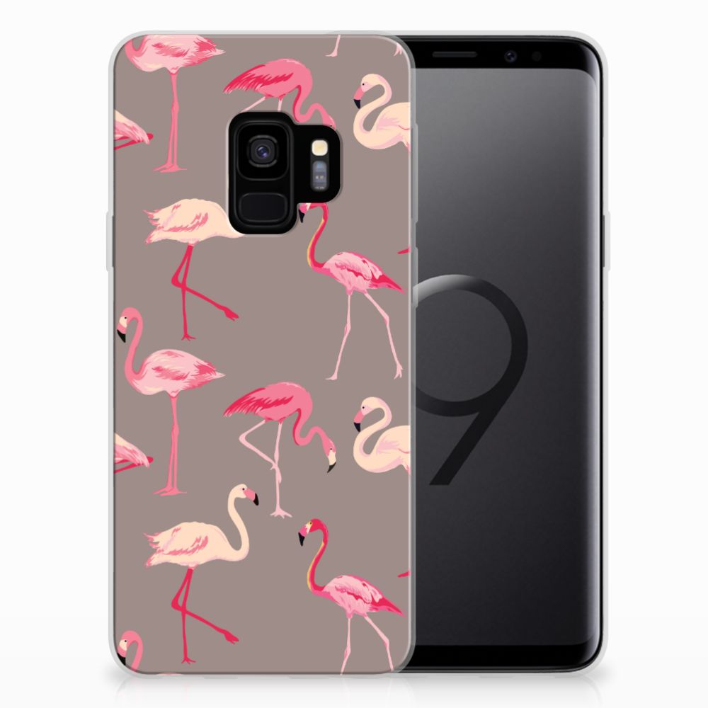 Samsung Galaxy S9 TPU Hoesje Flamingo