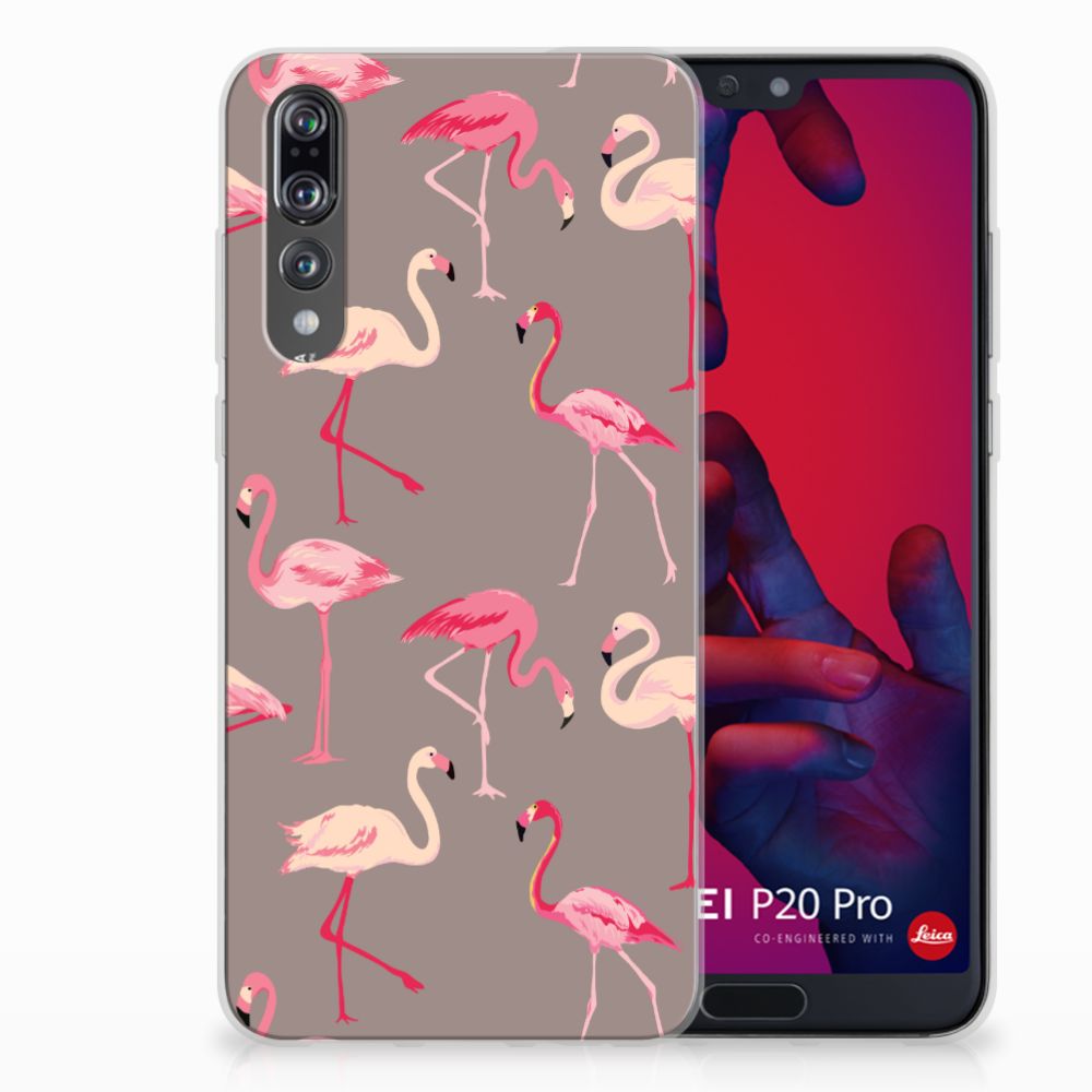 Huawei P20 Pro TPU Hoesje Flamingo
