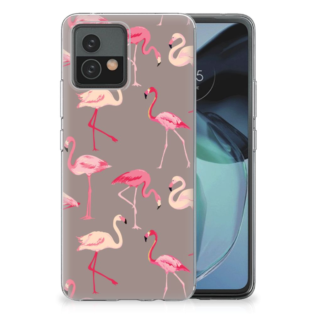 Motorola Moto G72 TPU Hoesje Flamingo