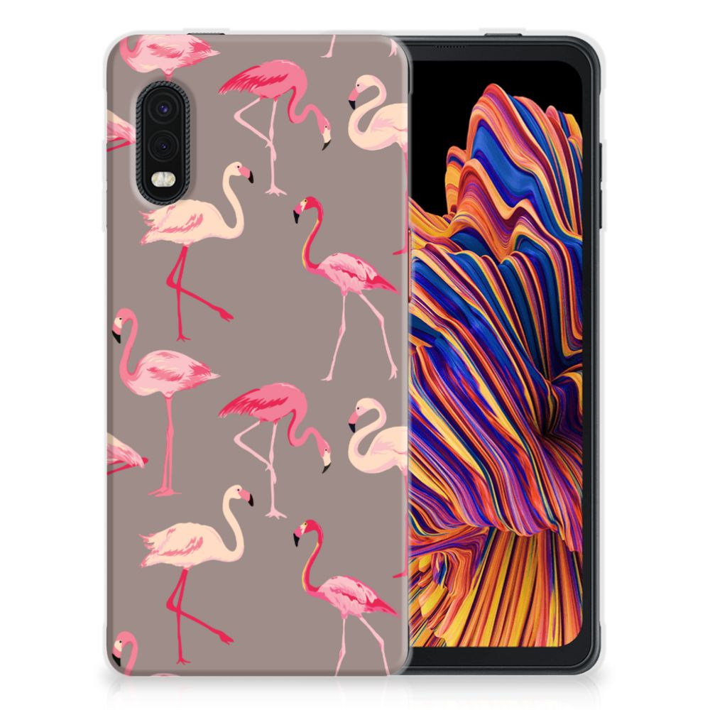 Samsung Xcover Pro TPU Hoesje Flamingo