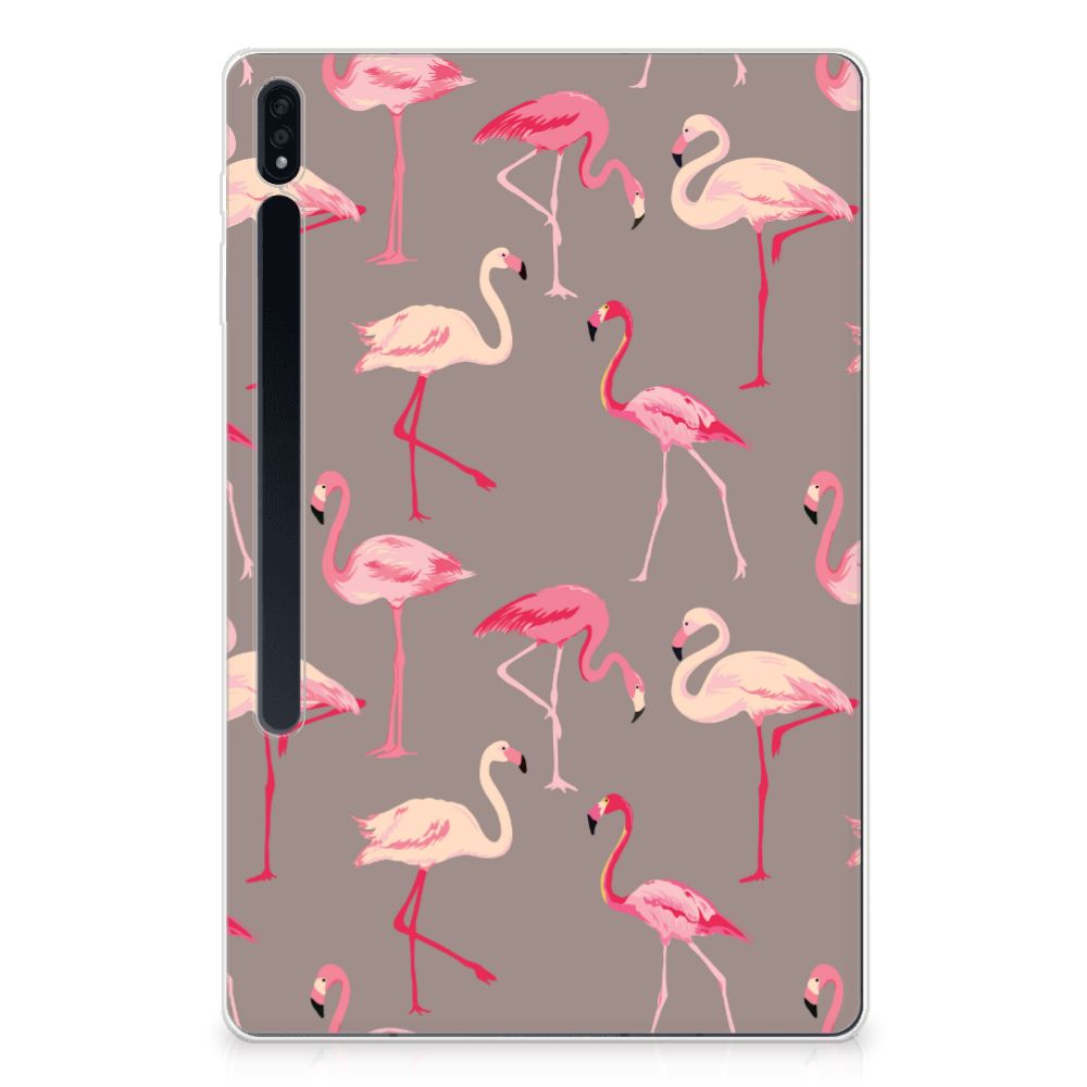 Samsung Galaxy Tab S7 Plus | S8 Plus Back Case Flamingo
