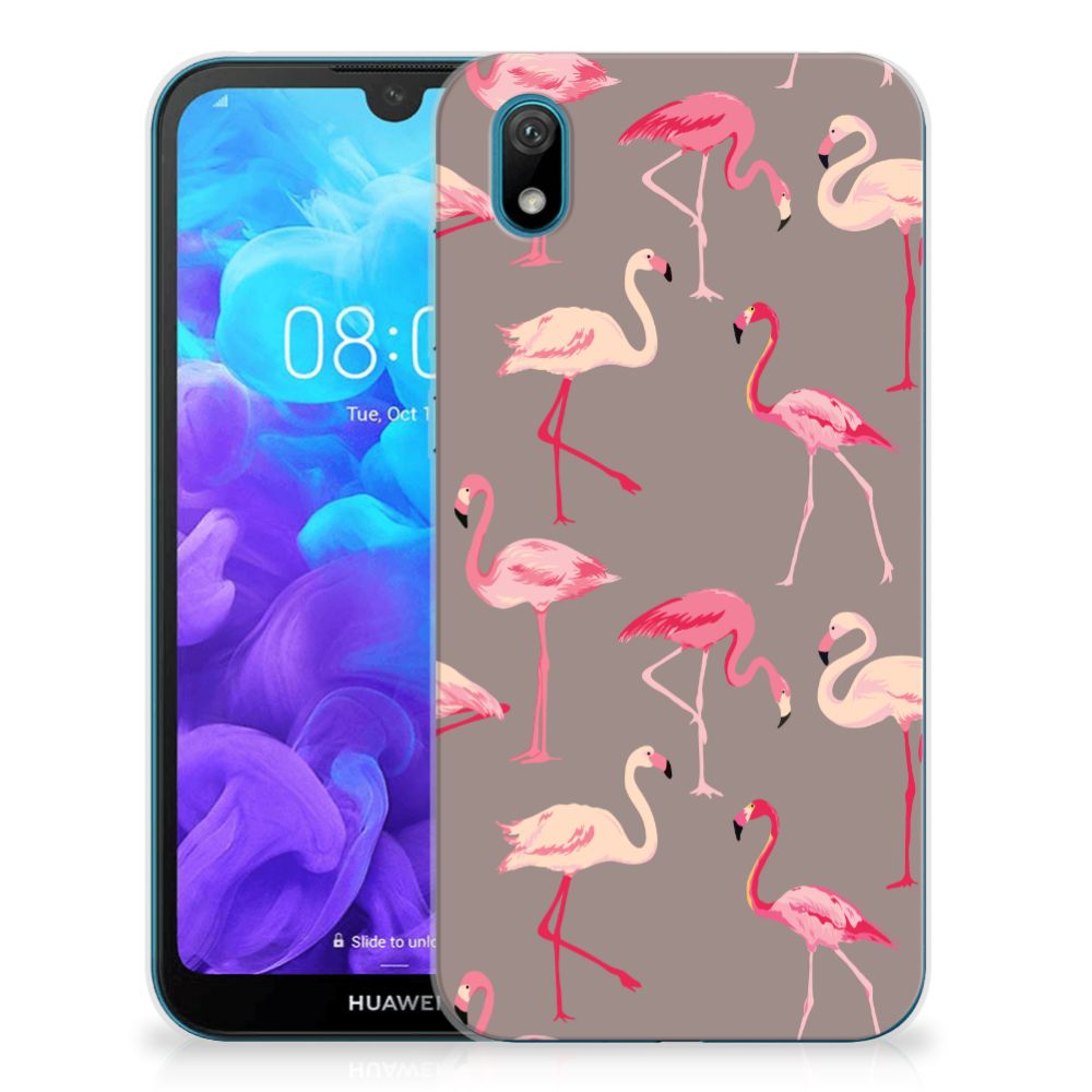 Huawei Y5 (2019) TPU Hoesje Flamingo
