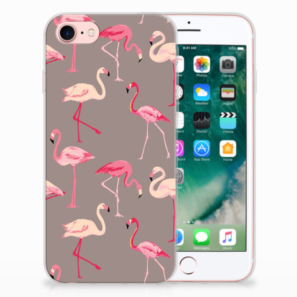 iPhone SE 2022 | SE 2020 | 8 | 7 TPU Hoesje Flamingo