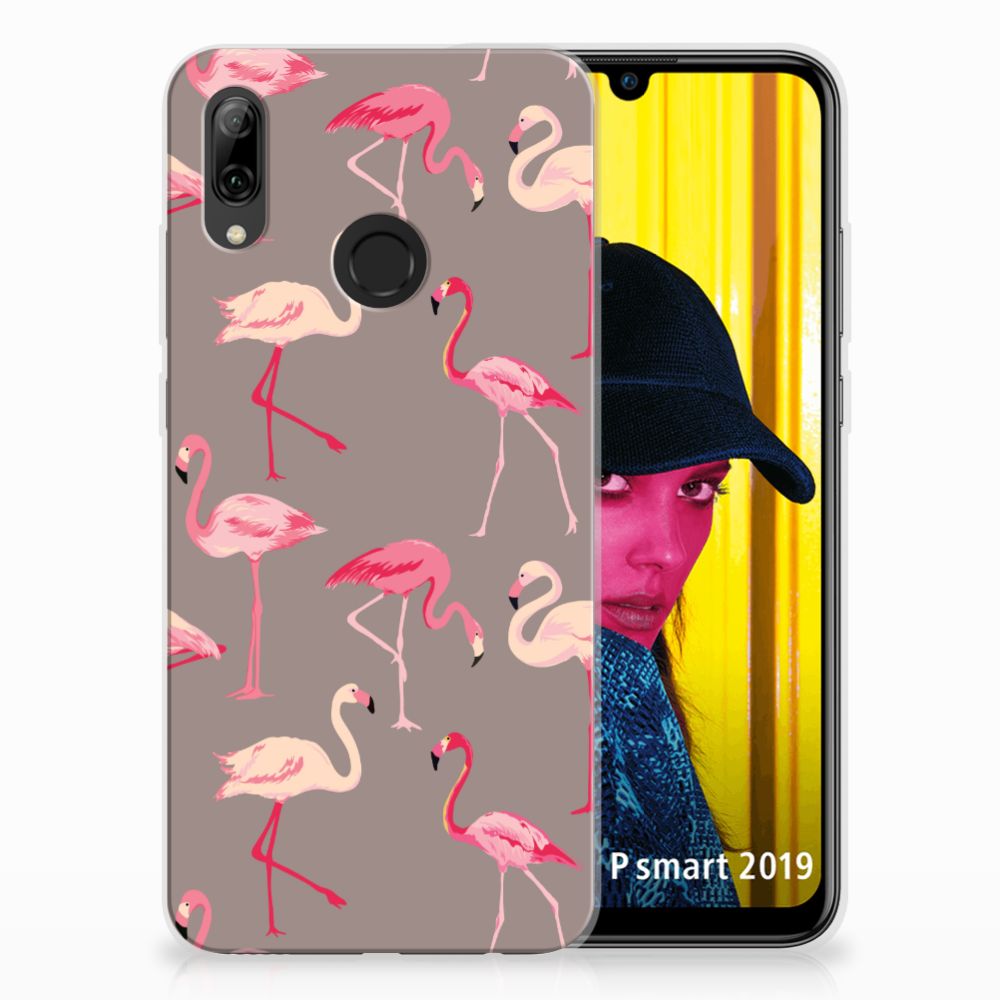 Huawei P Smart 2019 TPU Hoesje Flamingo