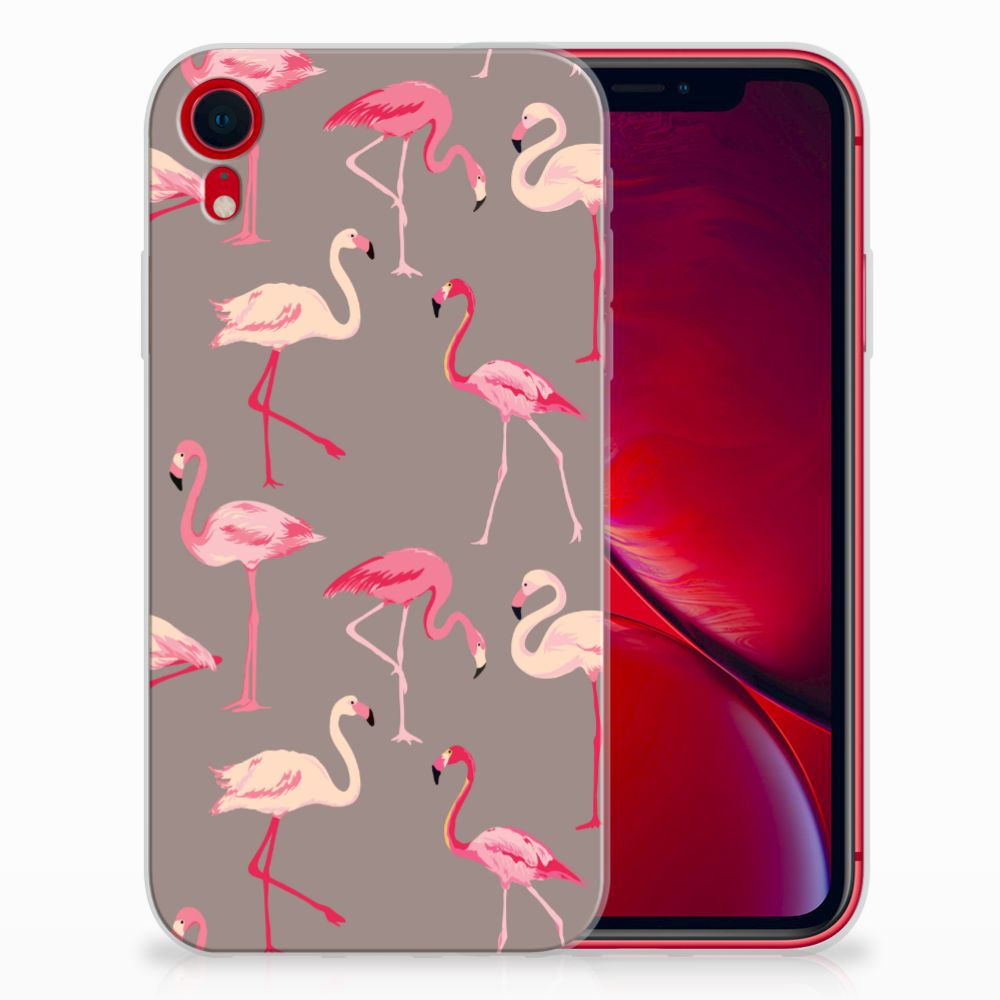 Apple iPhone Xr TPU Hoesje Flamingo