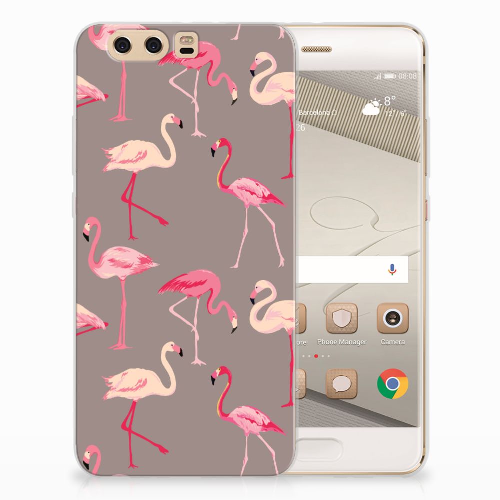Huawei P10 Plus TPU Hoesje Flamingo
