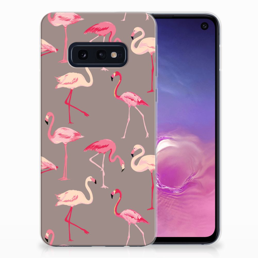 Samsung Galaxy S10e TPU Hoesje Flamingo