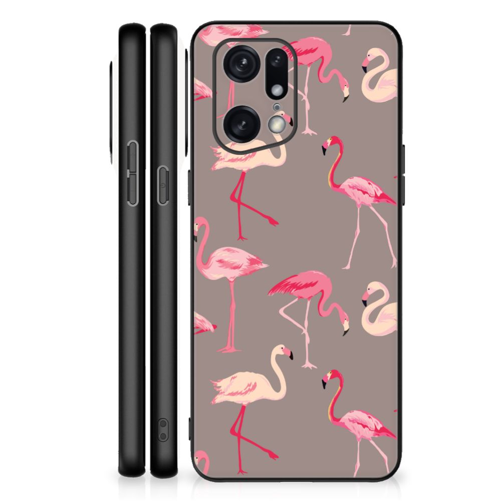 OPPO Find X5 Pro Dierenprint Telefoonhoesje Flamingo