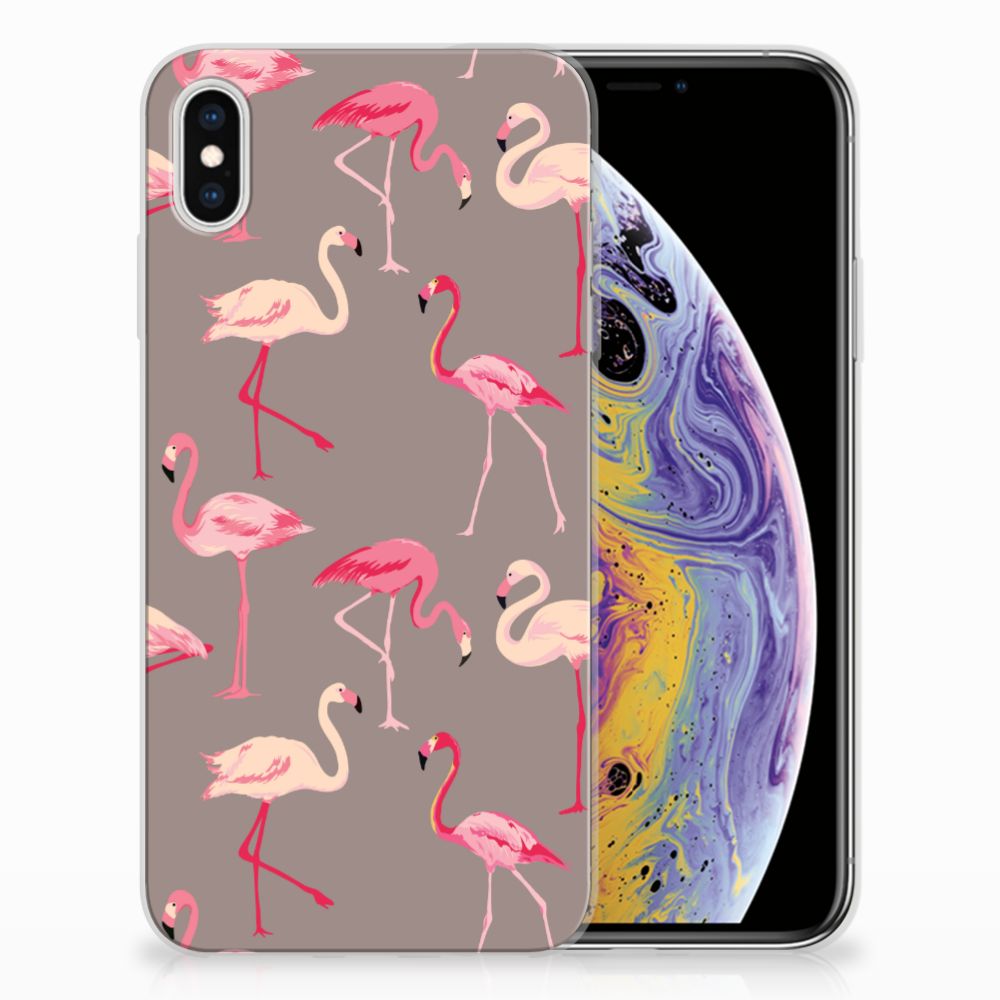 Apple iPhone Xs Max TPU Hoesje Flamingo