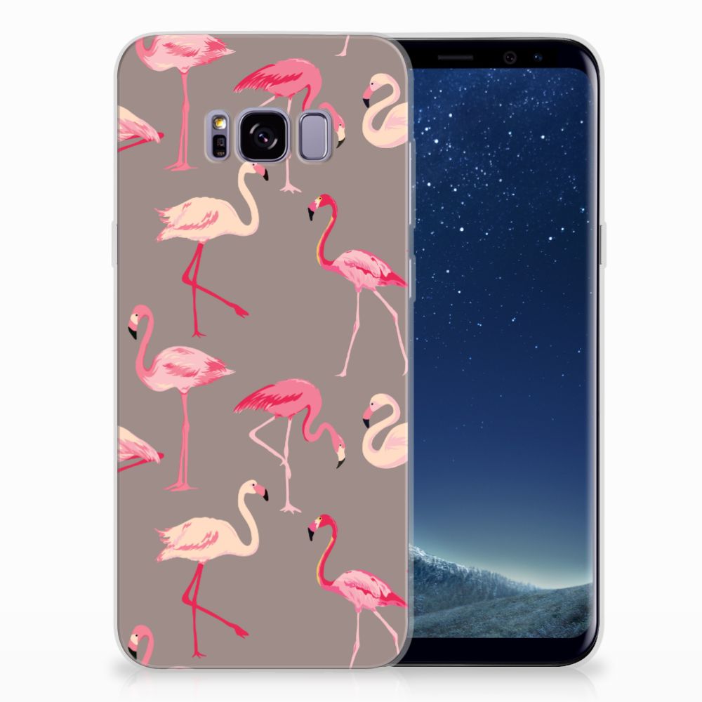 Samsung Galaxy S8 Plus TPU Hoesje Flamingo