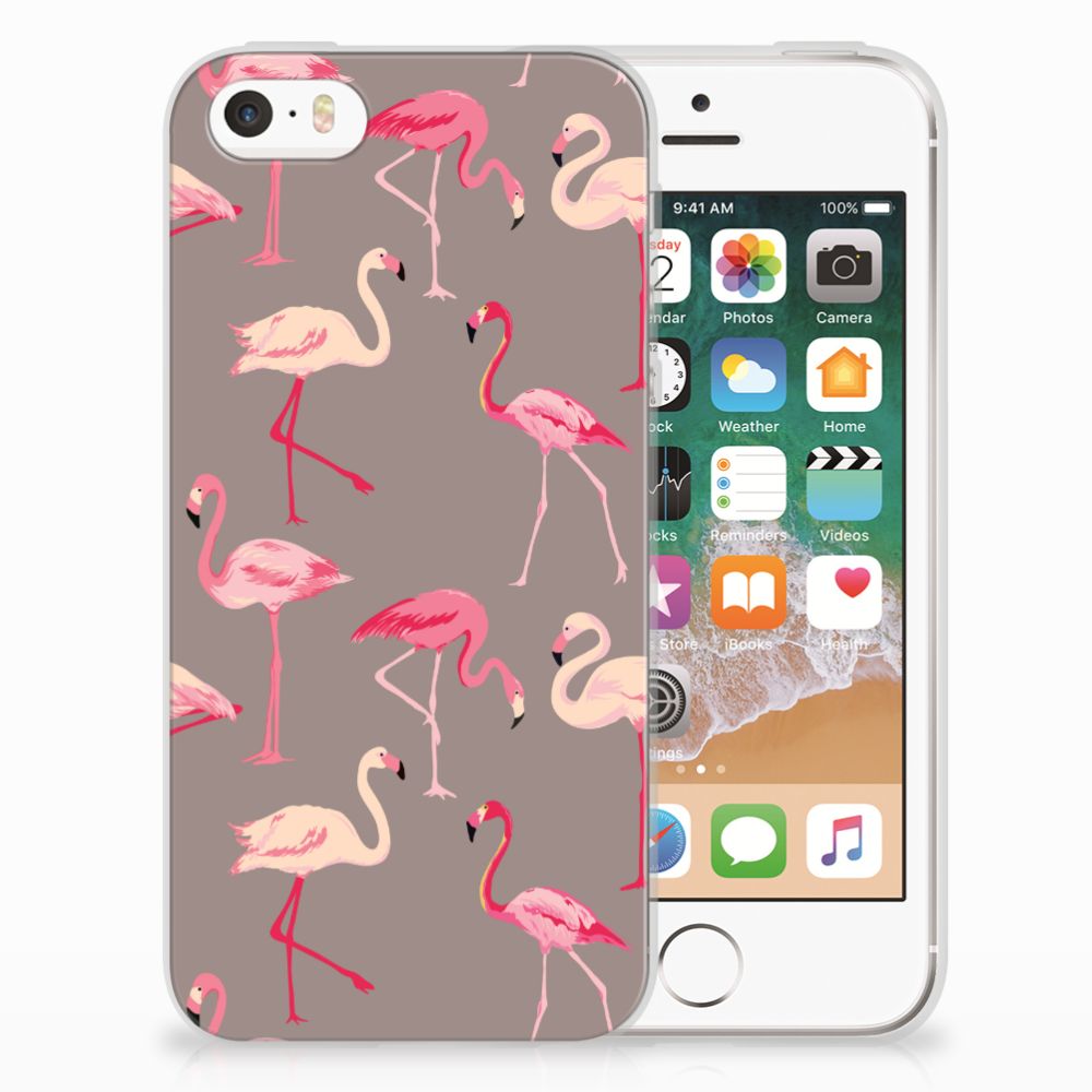 Apple iPhone SE | 5S TPU Hoesje Flamingo