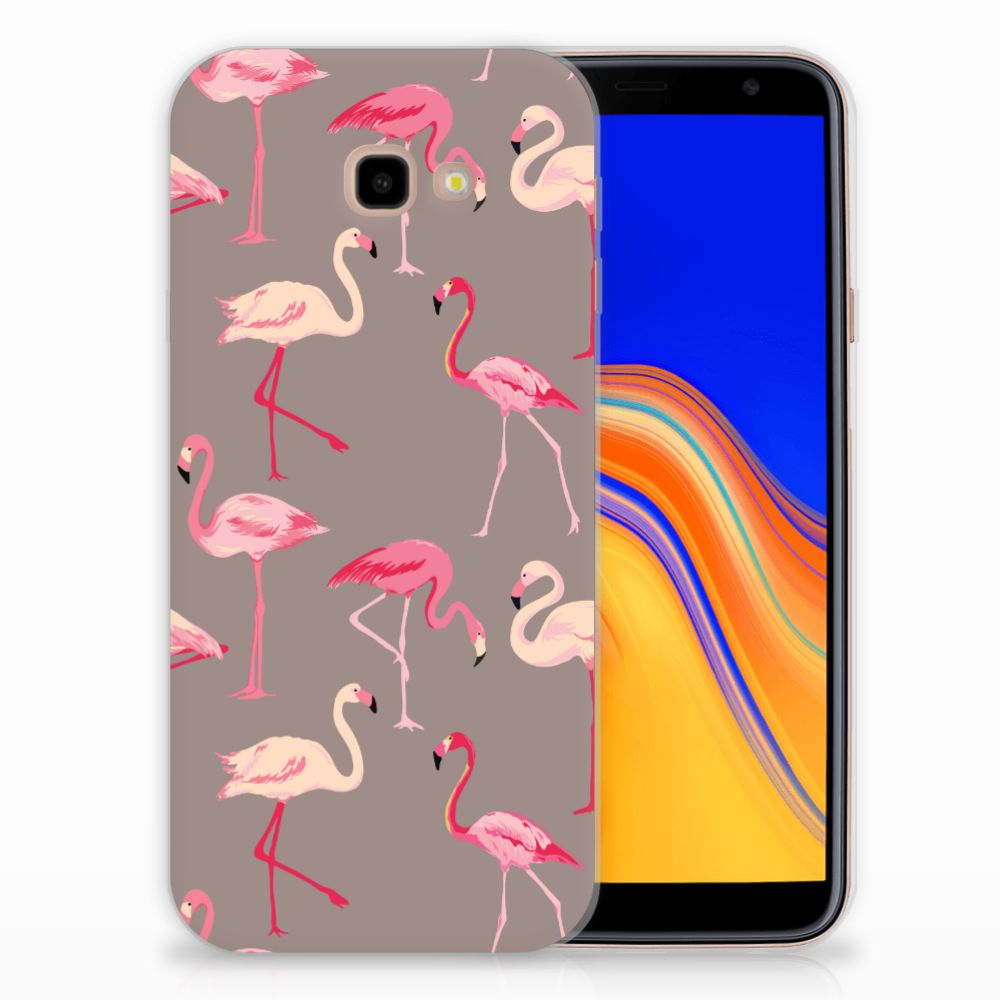 Samsung Galaxy J4 Plus (2018) TPU Hoesje Flamingo