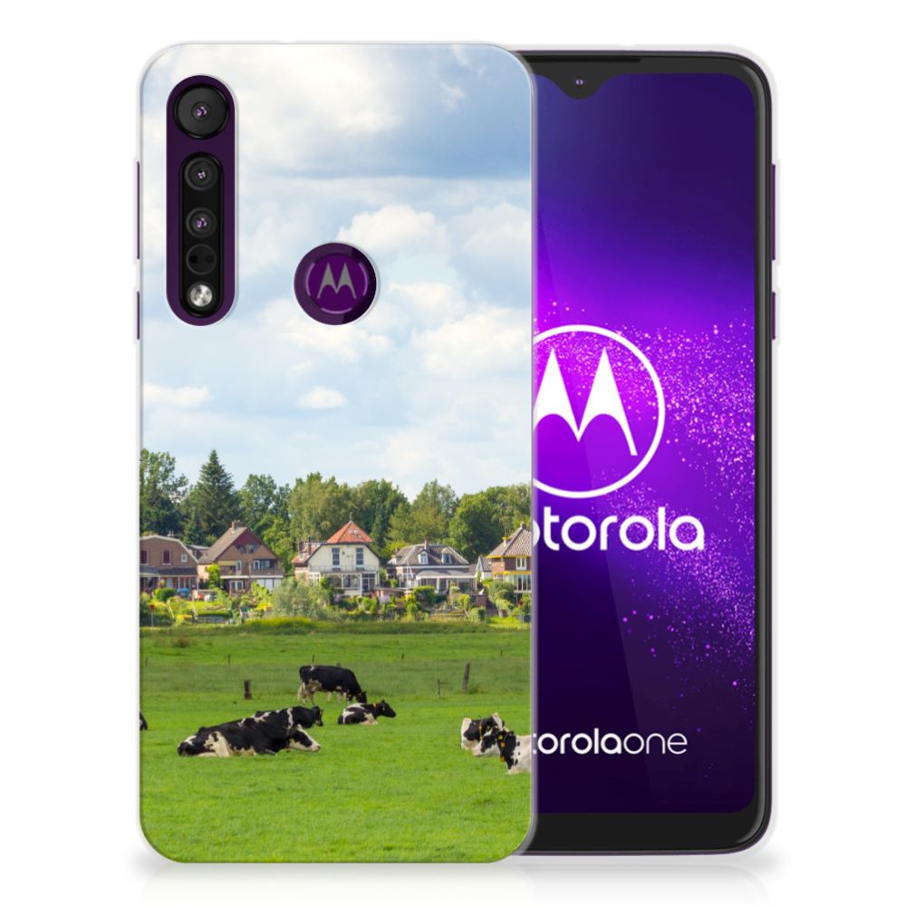Motorola One Macro TPU Hoesje Koeien