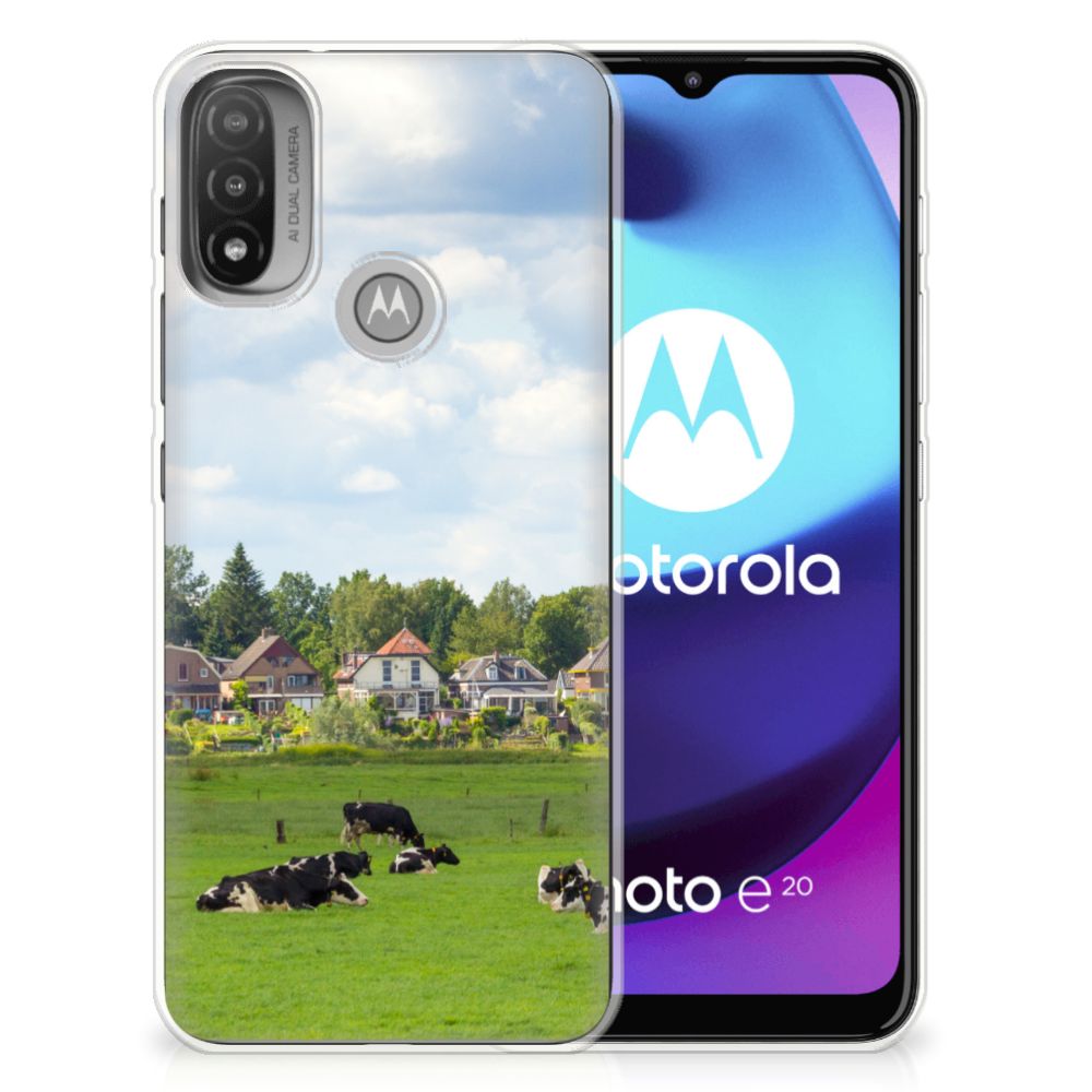 Motorola Moto E20 | E40 TPU Hoesje Koeien