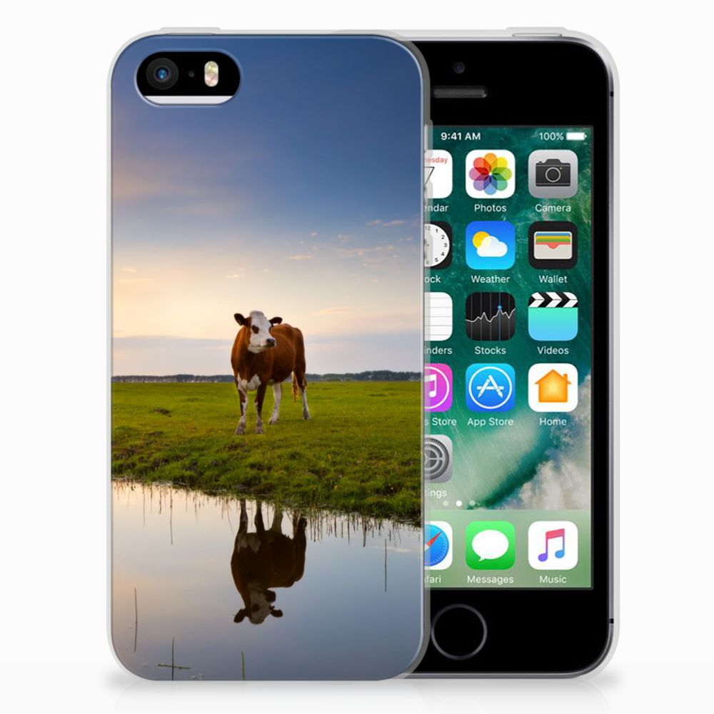Apple iPhone SE | 5S TPU Hoesje Design Koe