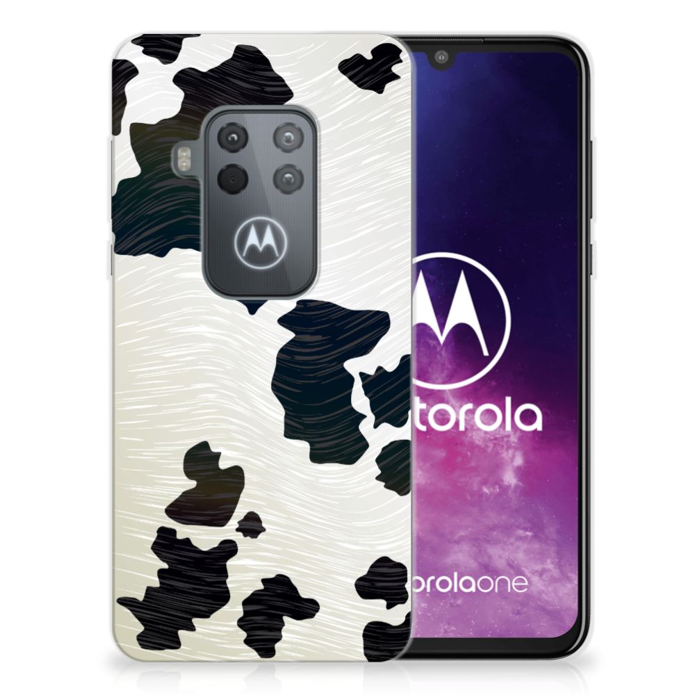 Motorola One Zoom TPU Hoesje Koeienvlekken