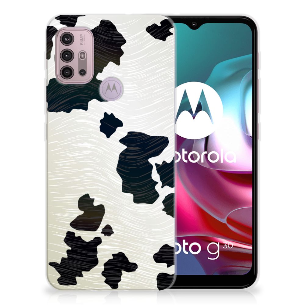 Motorola Moto G30 | G10 TPU Hoesje Koeienvlekken
