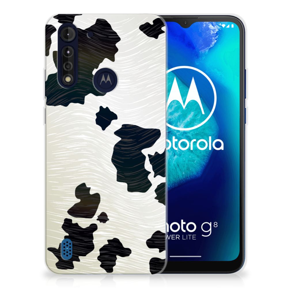 Motorola Moto G8 Power Lite TPU Hoesje Koeienvlekken