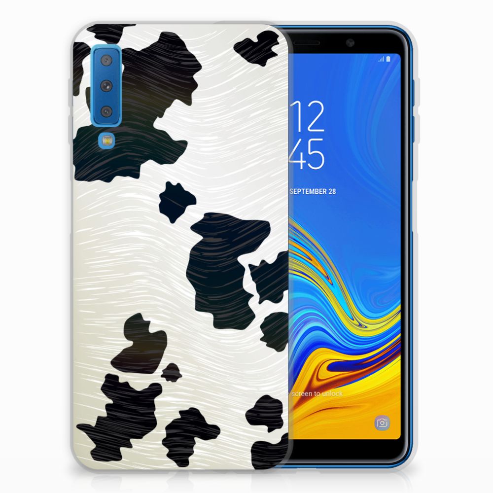 Samsung Galaxy A7 (2018) TPU Hoesje Koeienvlekken