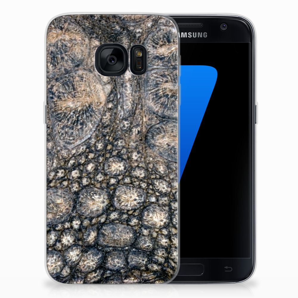 Samsung Galaxy S7 TPU Hoesje Krokodillenprint