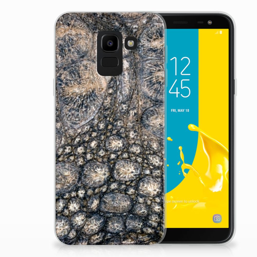 Samsung Galaxy J6 2018 TPU Hoesje Krokodillenprint