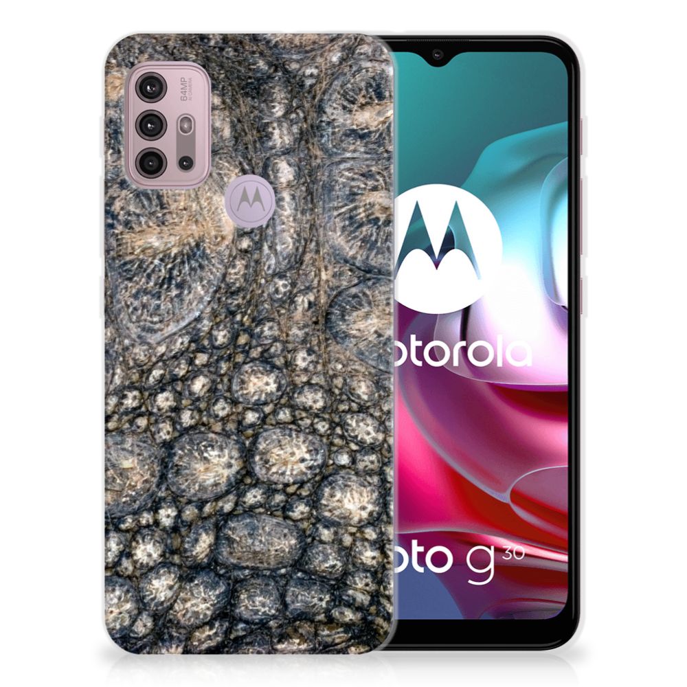 Motorola Moto G30 | G10 TPU Hoesje Krokodillenprint