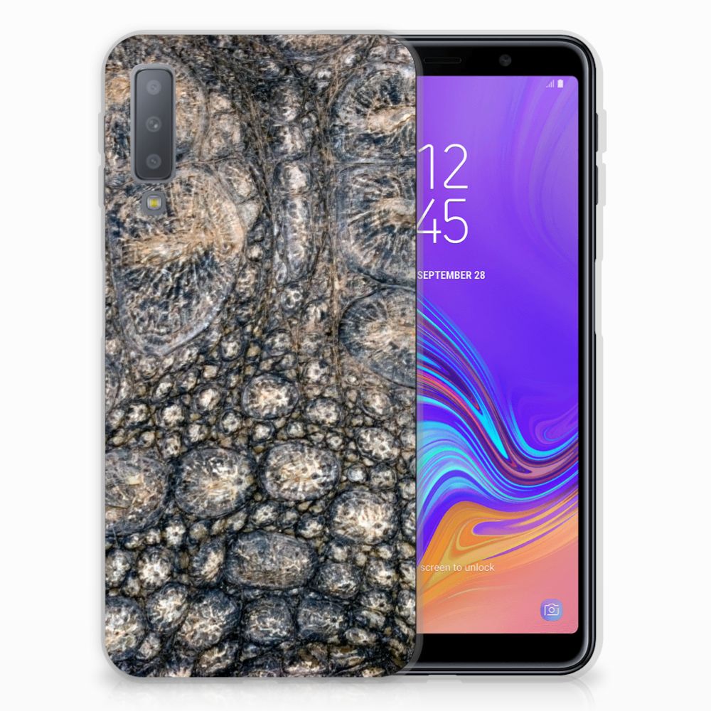 Samsung Galaxy A7 (2018) TPU Hoesje Krokodillenprint