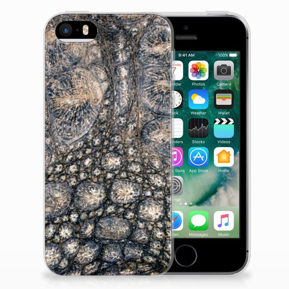 Apple iPhone SE | 5S TPU Hoesje Krokodillenprint