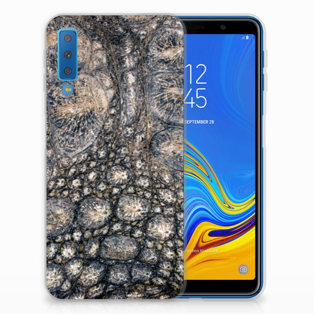 Samsung Galaxy A7 (2018) TPU Hoesje Krokodillenprint