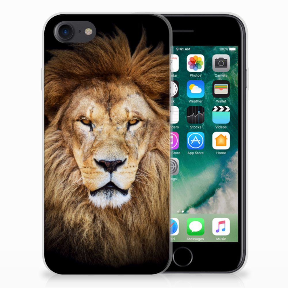 Apple iPhone 7 Uniek TPU Hoesje Leeuw
