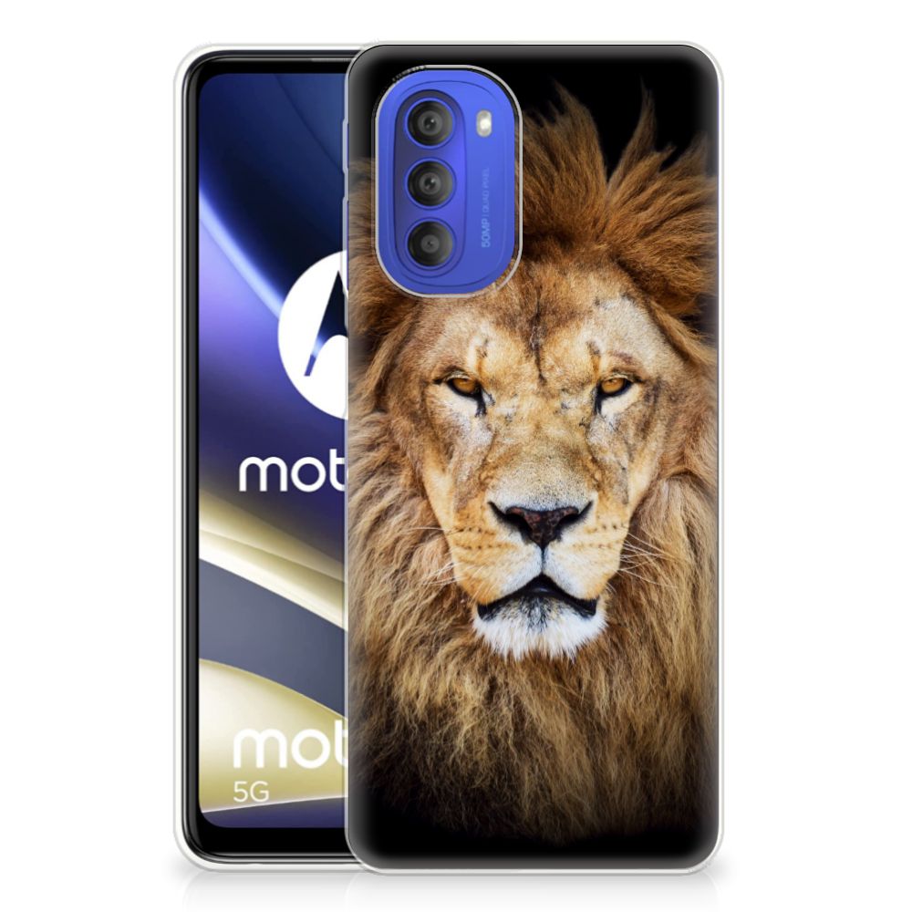 Motorola Moto G51 5G TPU Hoesje Leeuw