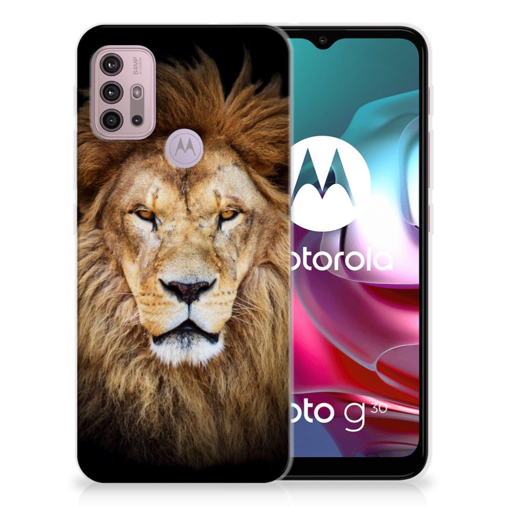 Motorola Moto G30 | G10 TPU Hoesje Leeuw
