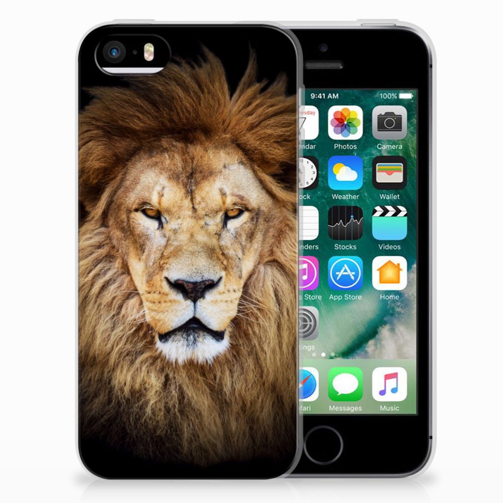 Apple iPhone SE | 5S TPU Hoesje Leeuw