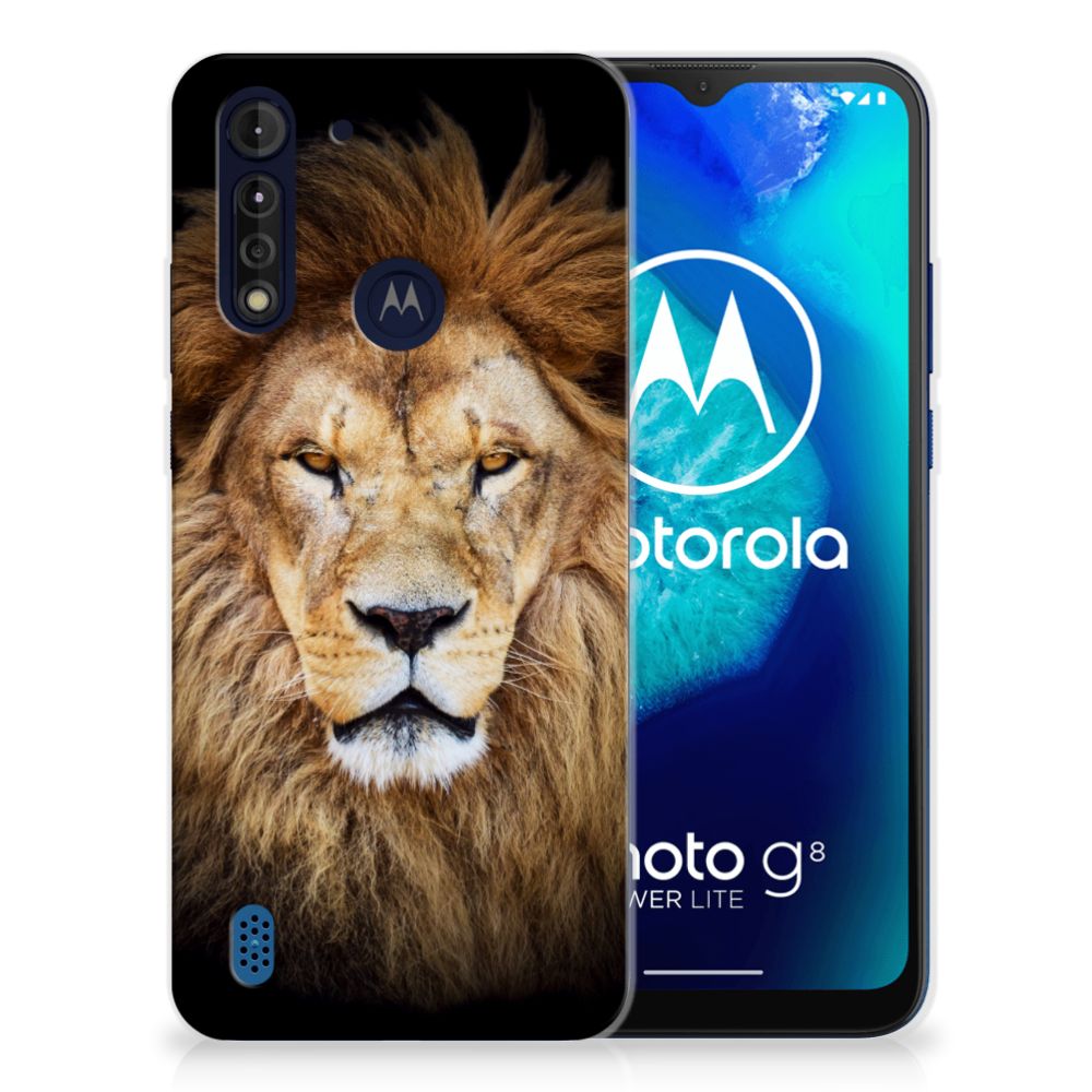 Motorola Moto G8 Power Lite TPU Hoesje Leeuw