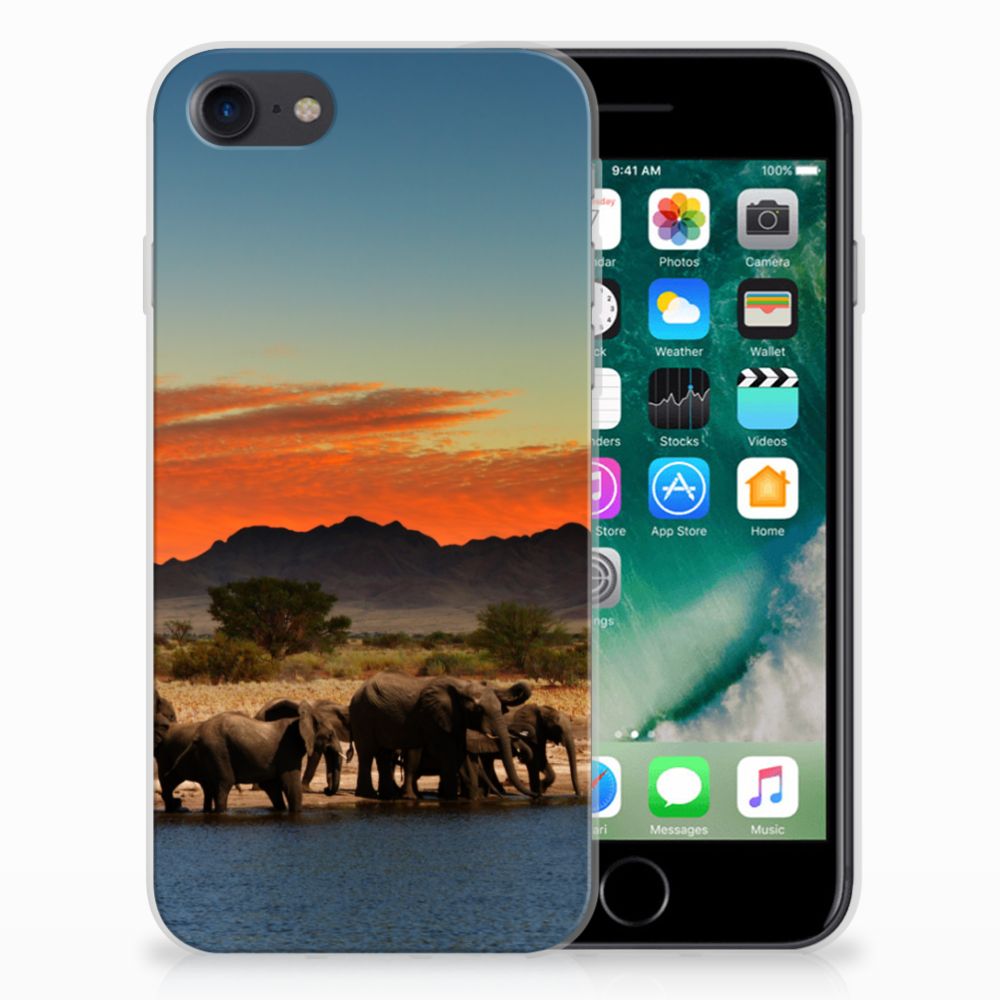 Apple iPhone 7 | 8 TPU Hoesje Design Olifanten