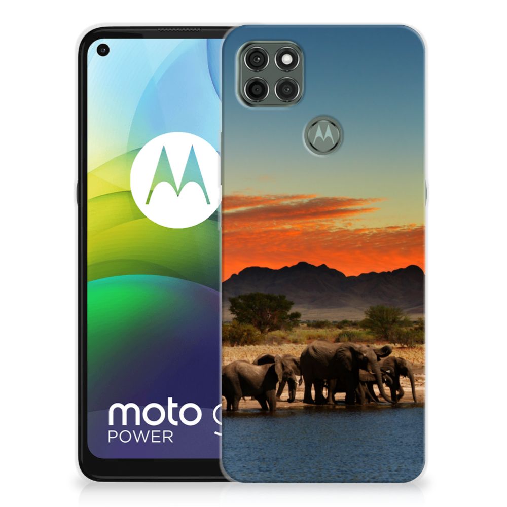 Motorola Moto G9 Power TPU Hoesje Olifanten