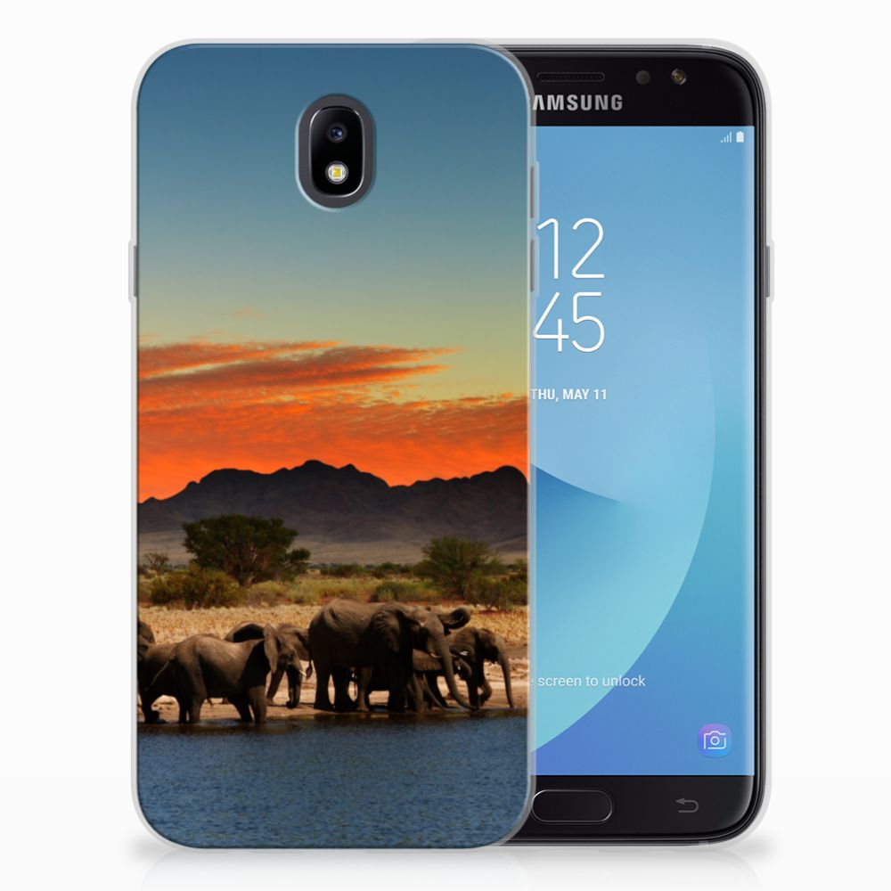 Samsung Galaxy J7 2017 | J7 Pro TPU Hoesje Olifanten