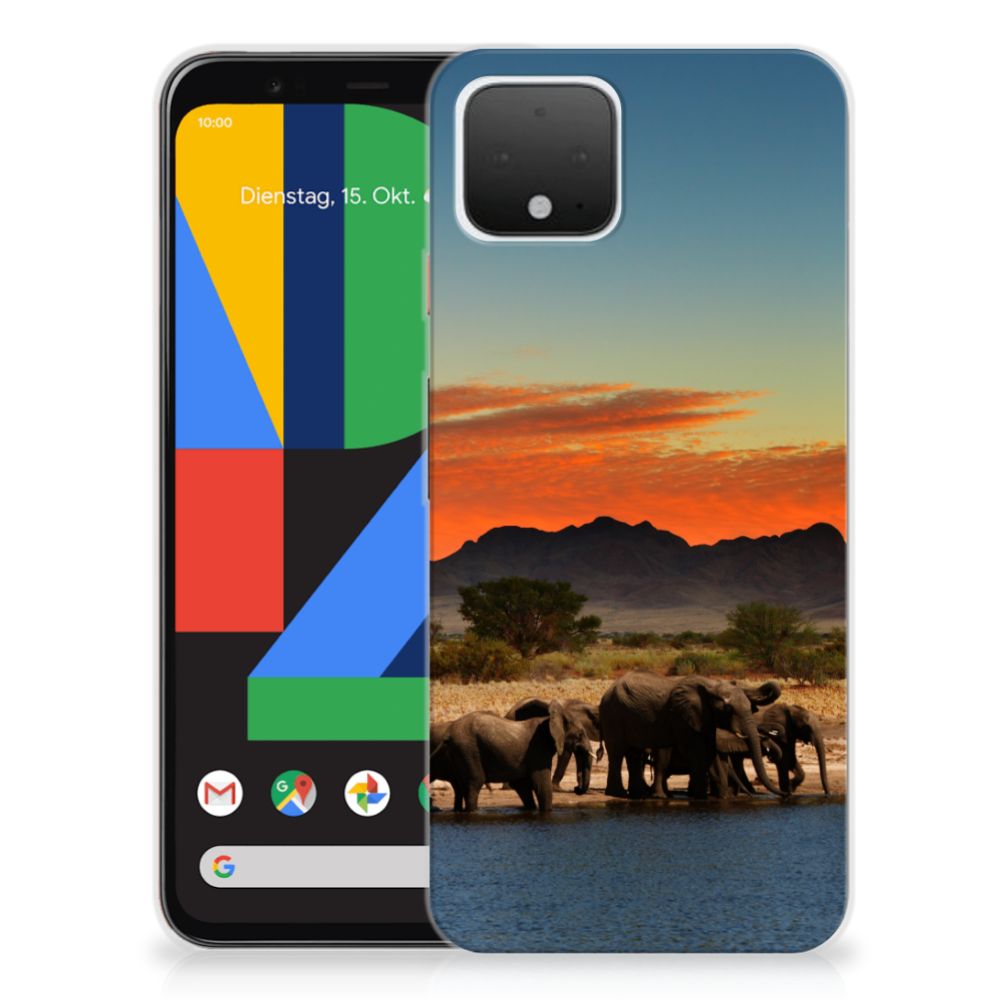 Google Pixel 4 TPU Hoesje Olifanten