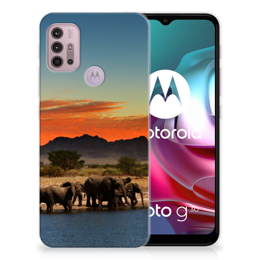 Motorola Moto G30 | G10 TPU Hoesje Olifanten