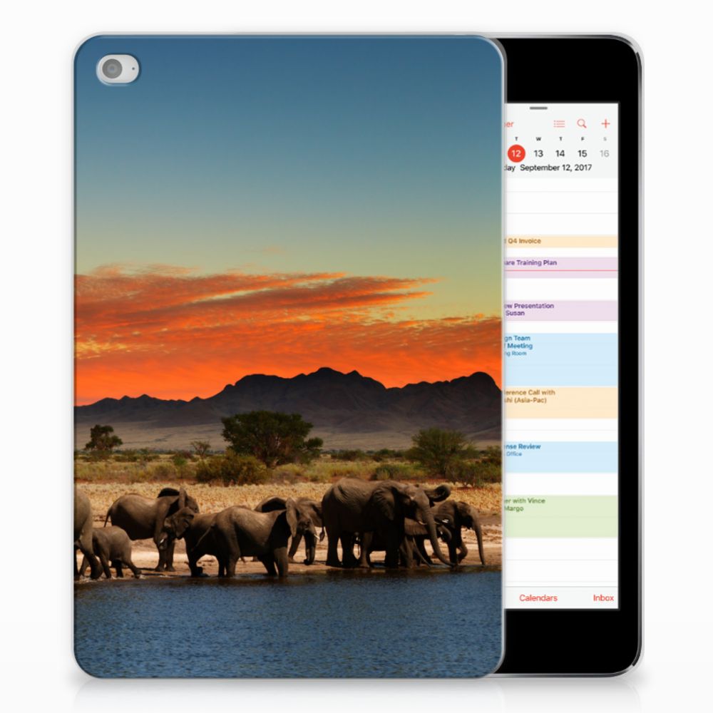 Apple iPad Mini 4 Tablethoesje Design Olifanten