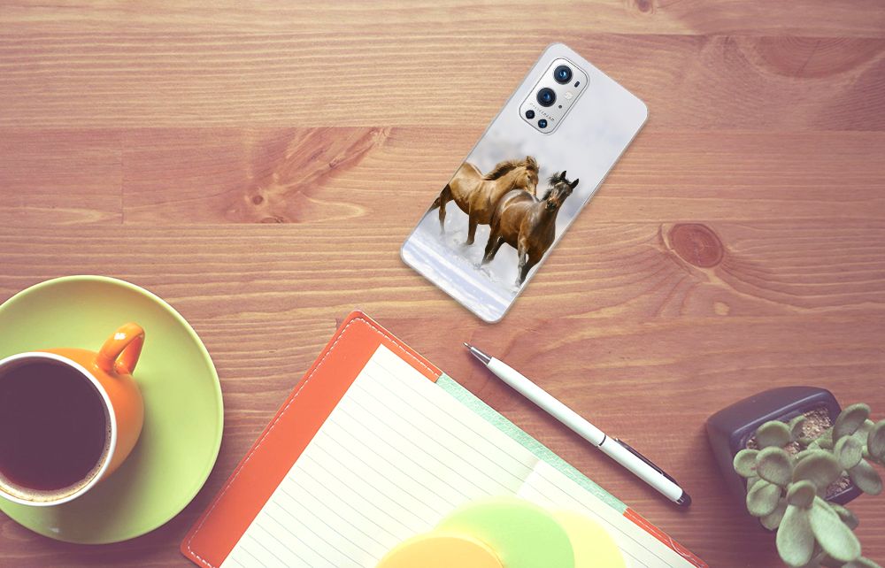 OnePlus 9 Pro TPU Hoesje Paarden