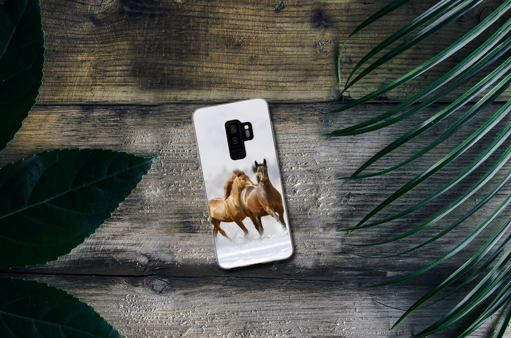 Samsung Galaxy S9 Plus TPU Hoesje Paarden