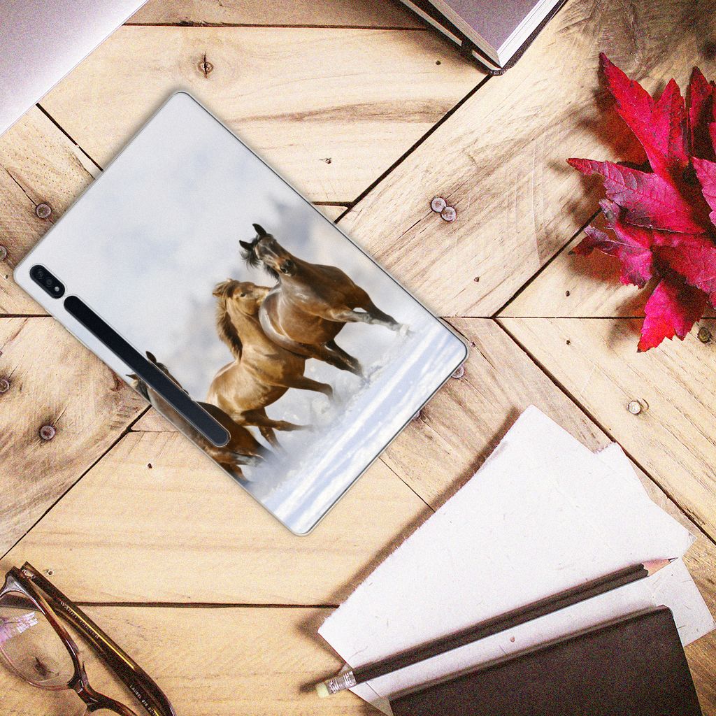 Samsung Galaxy Tab S7 Plus | S8 Plus Back Case Paarden
