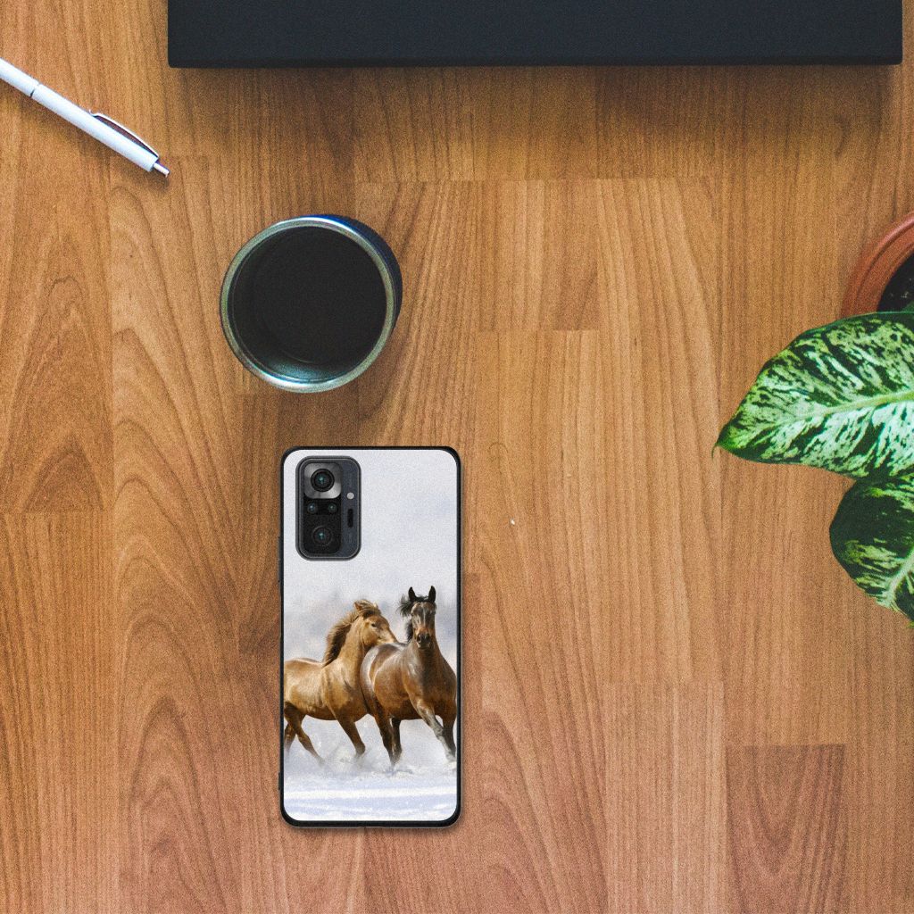 Xiaomi Redmi Note 10 Pro Dierenprint Telefoonhoesje Paarden