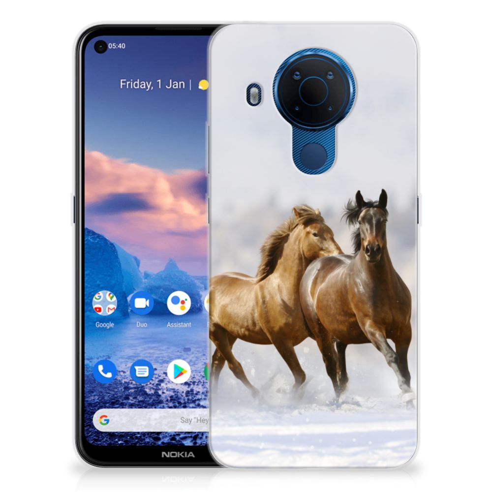 Nokia 5.4 TPU Hoesje Paarden