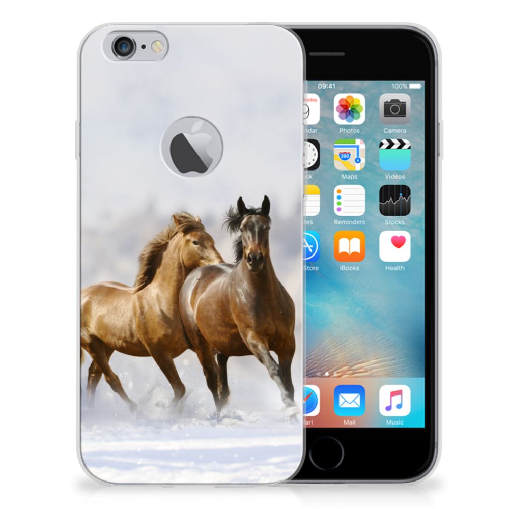 Apple iPhone 6 Plus | 6s Plus Uniek TPU Hoesje Paarden