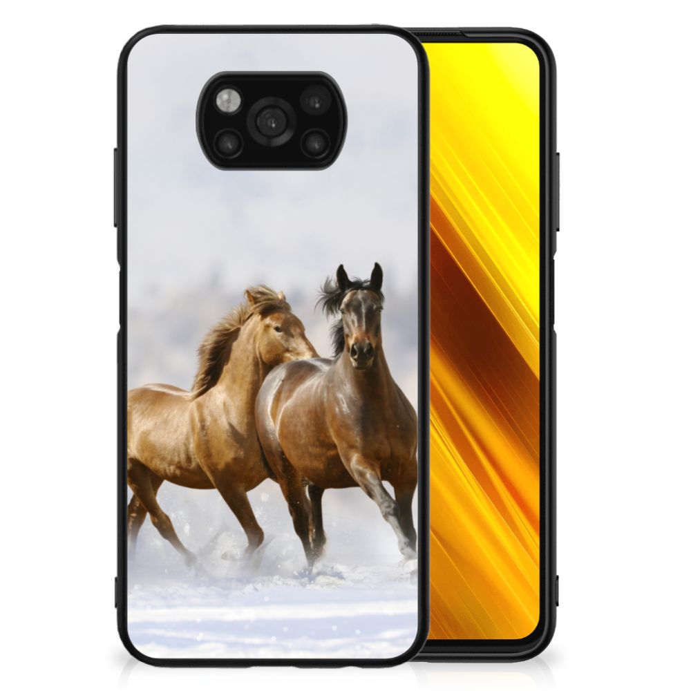 Xiaomi Poco X3 | X3 Pro Dierenprint Telefoonhoesje Paarden