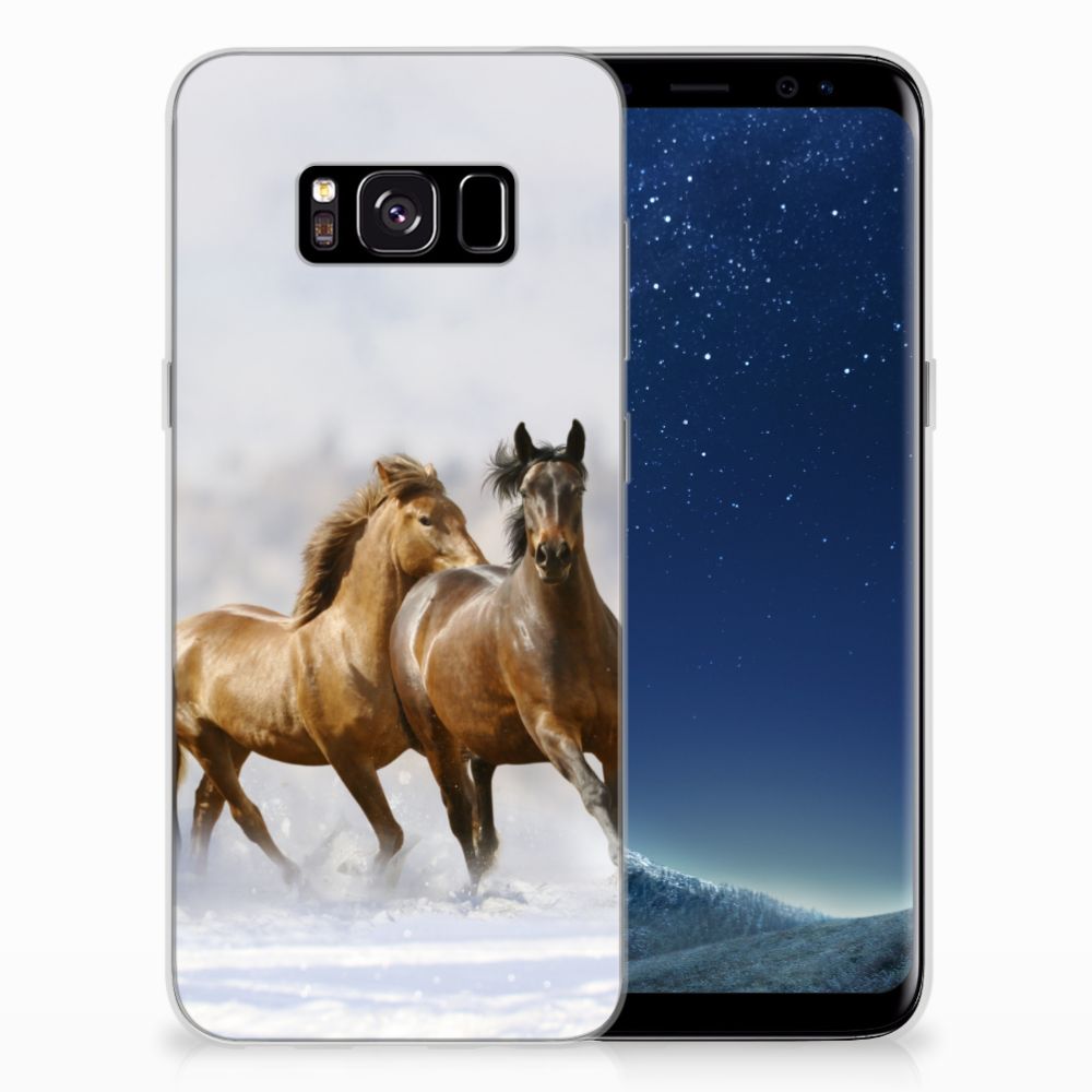 Samsung Galaxy S8 Uniek TPU Hoesje Paarden